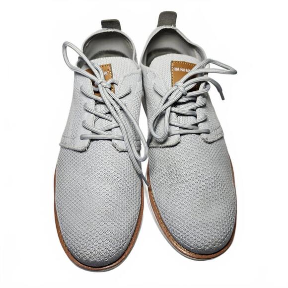 Bruno Marc Men's Grand-01 Grey Knit Oxfords Size 9 - Picture 4 of 9